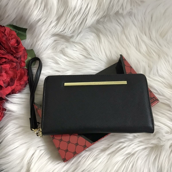 NWT STEVE MADDEN ZIP AROUND WALLET WRISTLET CASE WITH BOX - Picture 5 of 7